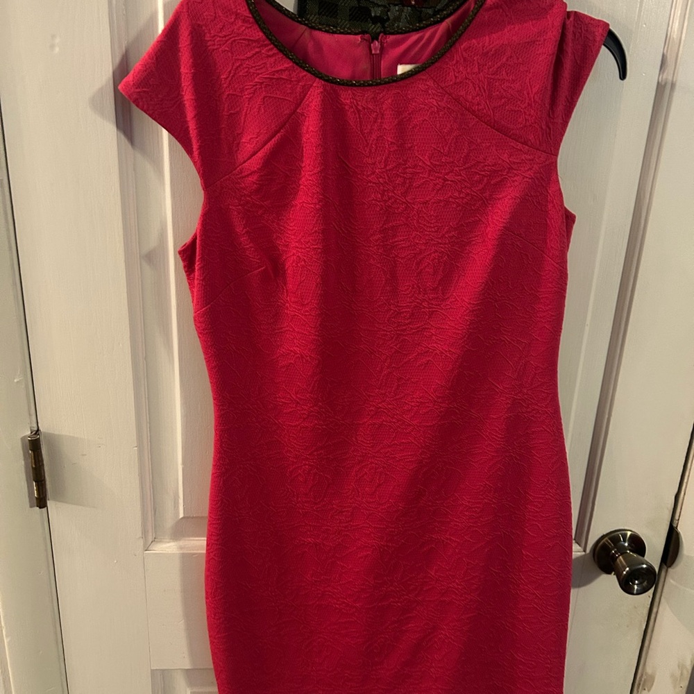 Badgley Mischka Fuchsia Mini Dress